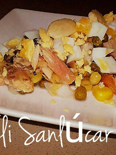 Una foto de Ensalada templada con semillas de soja