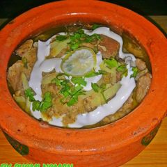 Beef green karhai A picture of Beef green karhai.