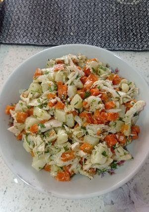 Una foto de Ensalada de pollo!