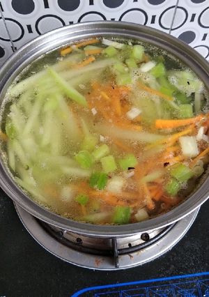 Foto resep Sup labu siam bening