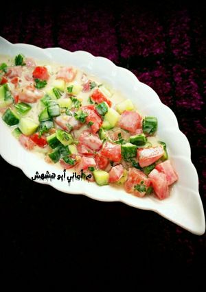 صورة لوصفة سلطة طحينية 💛