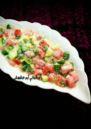 صورة لوصفة سلطة طحينية 💛