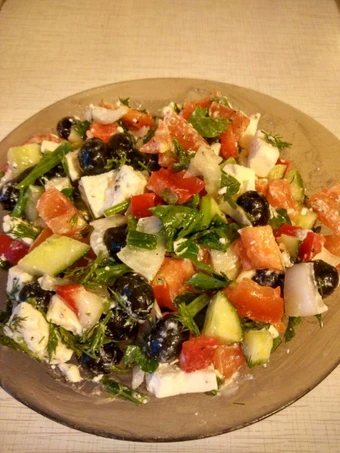 How To Prepare salad Yunani which Delicious