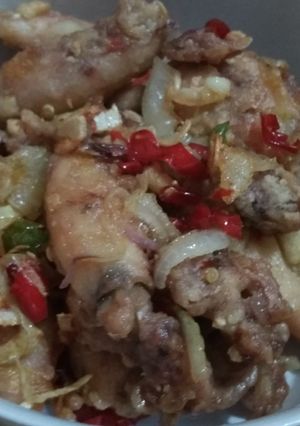 Foto resep Cumi asin crispy sambel bawang