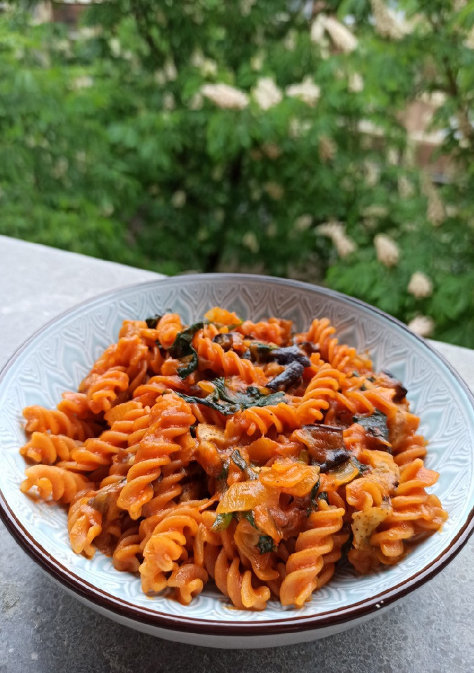 Una foto de Pasta alla norma