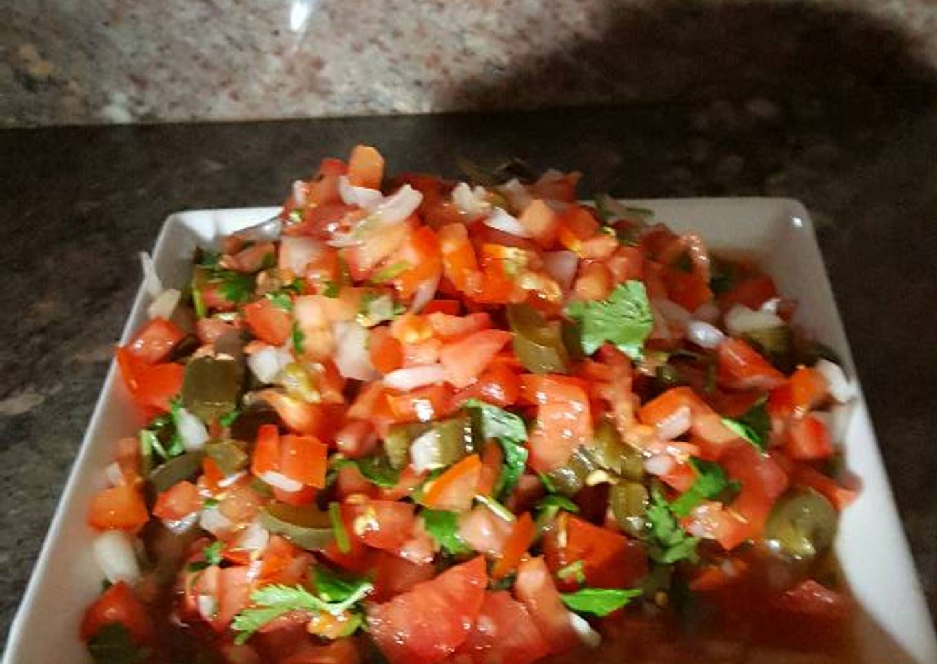 Pico de gallo (especial para acompañar unos ricos tamales)