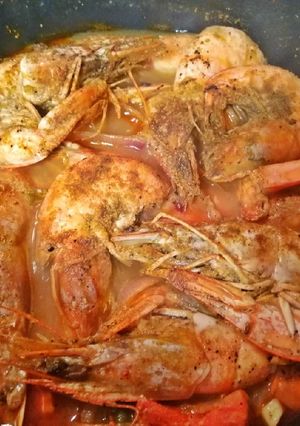صورة لوصفة جمبري بالخضروات وشوربه الجمبري