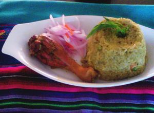 Una foto de Arroz con pato