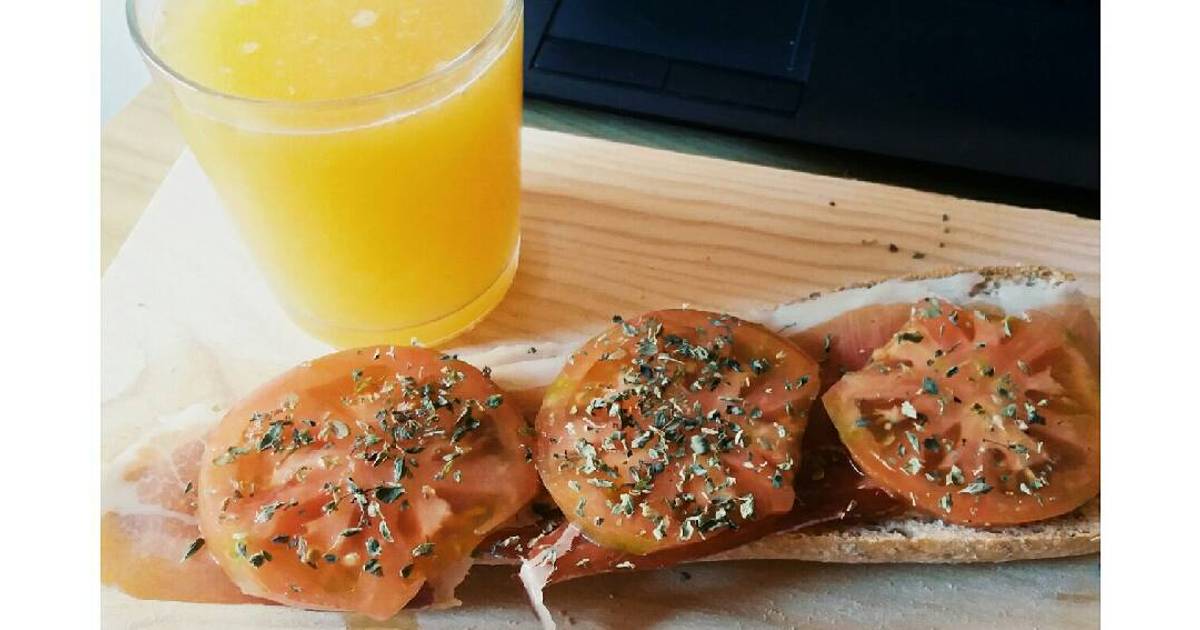 14 recetas muy ricas de desayuno zumo de naranja y tostada compartidas por  cocineros caseros- Cookpad