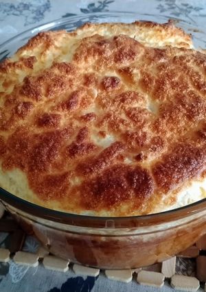 Una foto de Soufflé de queso