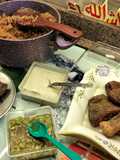 سمك بلطي مقلي مع رز وطحينة