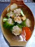 แกงจืดบวบยัดไส้ไก่สับ