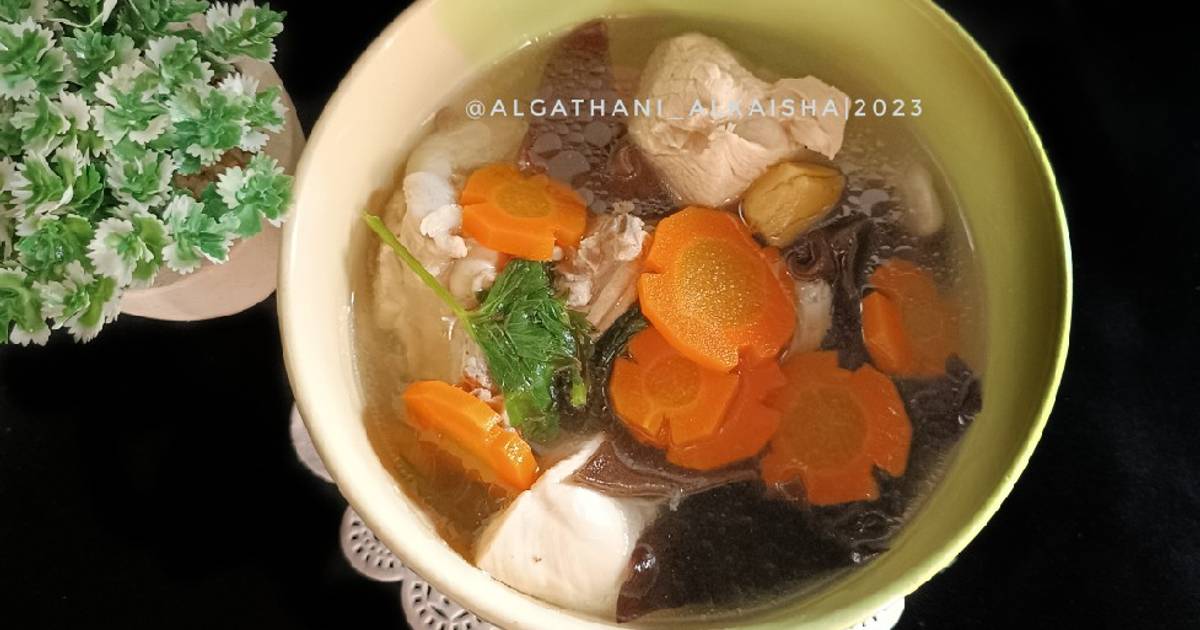 Resep Sup Ayam Jamur Jahe Simple Oleh Cooking With Irma Cookpad