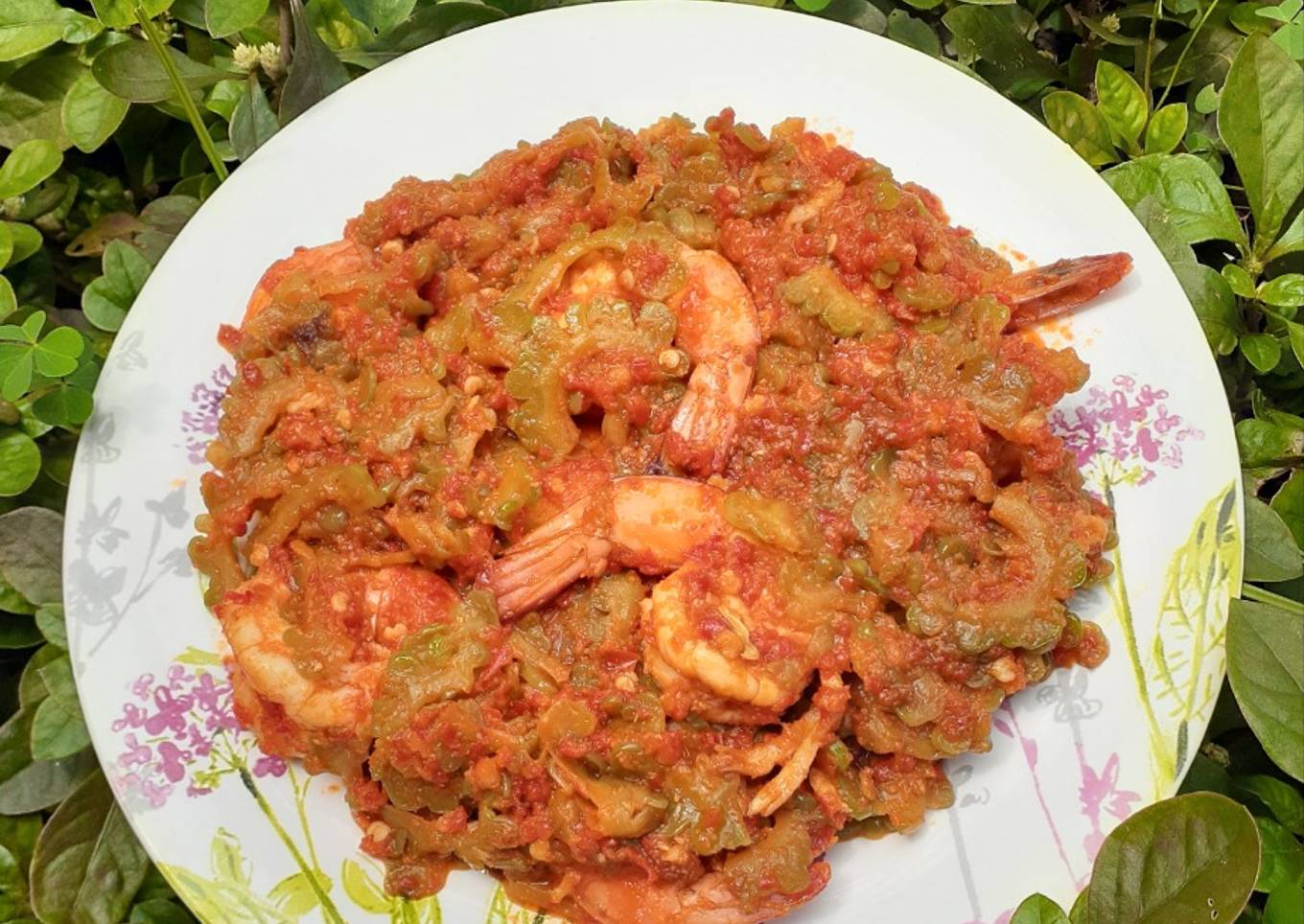 Balado udang & pare