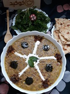 عکسی از دستور آش دانه کولانه(آش گندم)