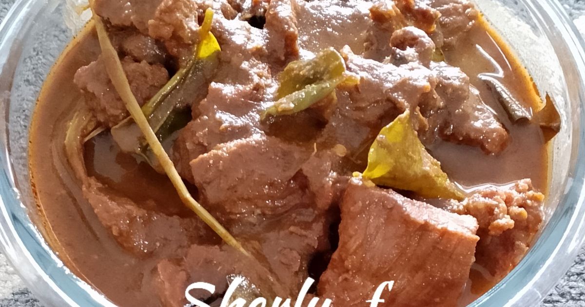 Rendang daging sapi nyemek ala Sherly_f