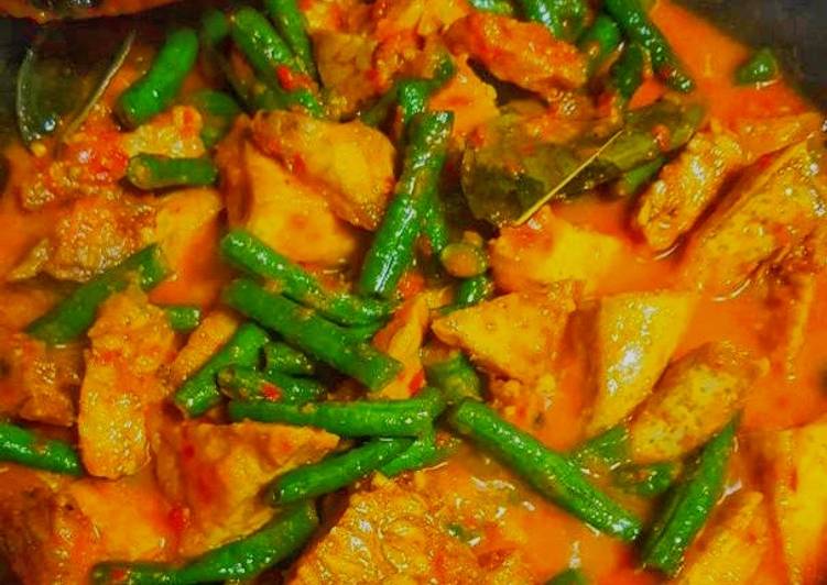 Tahu tempe kacang panjang bumbu bali