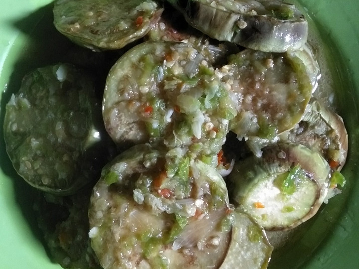 Cara Bikin Terong sambel cabe ijo sederhana Rumahan