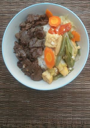 Foto resep Beef Yakiniku and Chinese Capcay Mixed