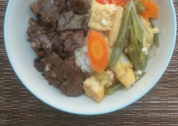 Bumbu mengolah Beef Yakiniku and Chinese Capcay Mixed yang praktis