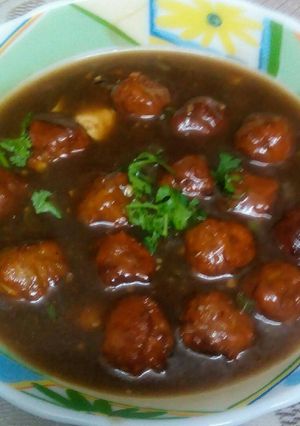 A picture of Gravy Manchurian.