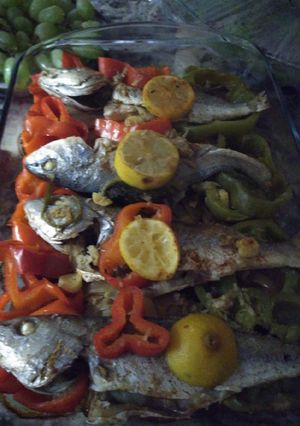 A picture of Fish with potatoes.