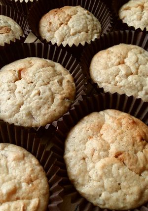 A picture of Vickys Ginger & Apple Muffins, GF DF EF SF NF.