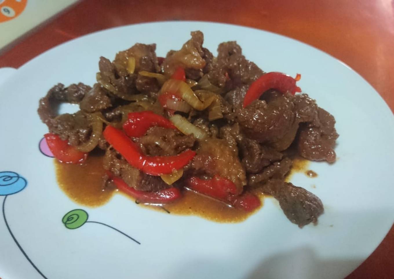 Beff teriyaki ala HokBen