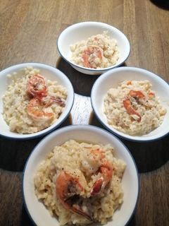 Una foto de Risotto de Camarones