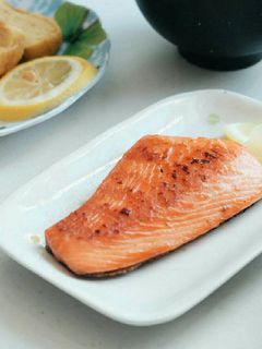 A picture of Salt-Grilled Salmon (Salmon Shiozake).
