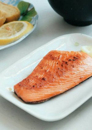 A picture of Salt-Grilled Salmon (Salmon Shiozake).