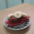 Hot cake rosa de banana