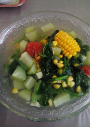 Foto resep Sayur bening bayam manisa jagung