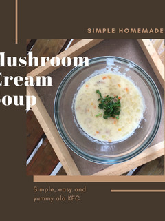 Foto resep Simple Homemade Mushroom Cream Soup