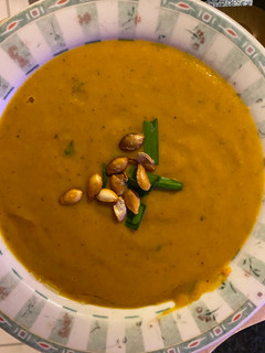 A picture of Parveen's favorite Butternut Squash soup 2024.