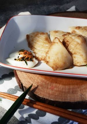 Foto resep Steak Cumi Teriyaki いかの照り焼き