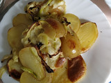 Patatas con calabacín al horno