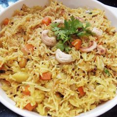 A picture of Quick homemade vermicelli upmav/ noodles breakfast.