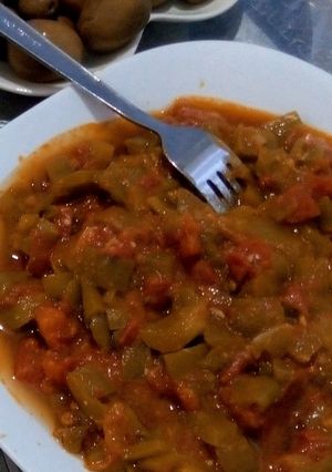 صورة لوصفة حميص(شكشوكة فلفل وطماطم)