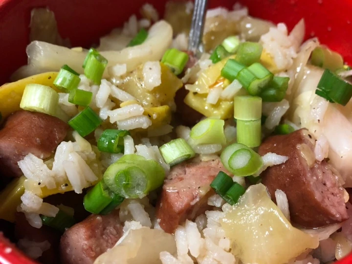 Recipe Smoked sausage and squash rice bowl the Awesome  Really delicious