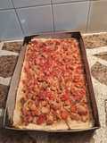 Crispy Chicken Tart with Ham, Cheese, and Carrots