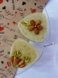 عکسی از دستور فرنی پسته (Pistachio porridge)😋