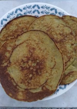 Una foto de Pancakes de banano y canela