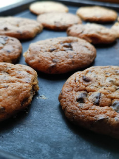 A picture of Chewy chocolate chip cookies.