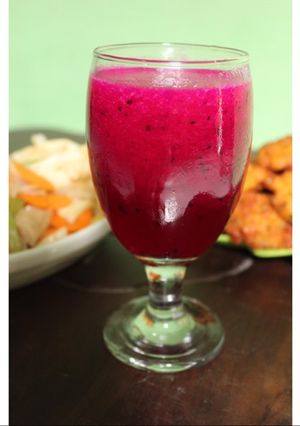 Foto resep Dragon fruit juice (jus buah naga)