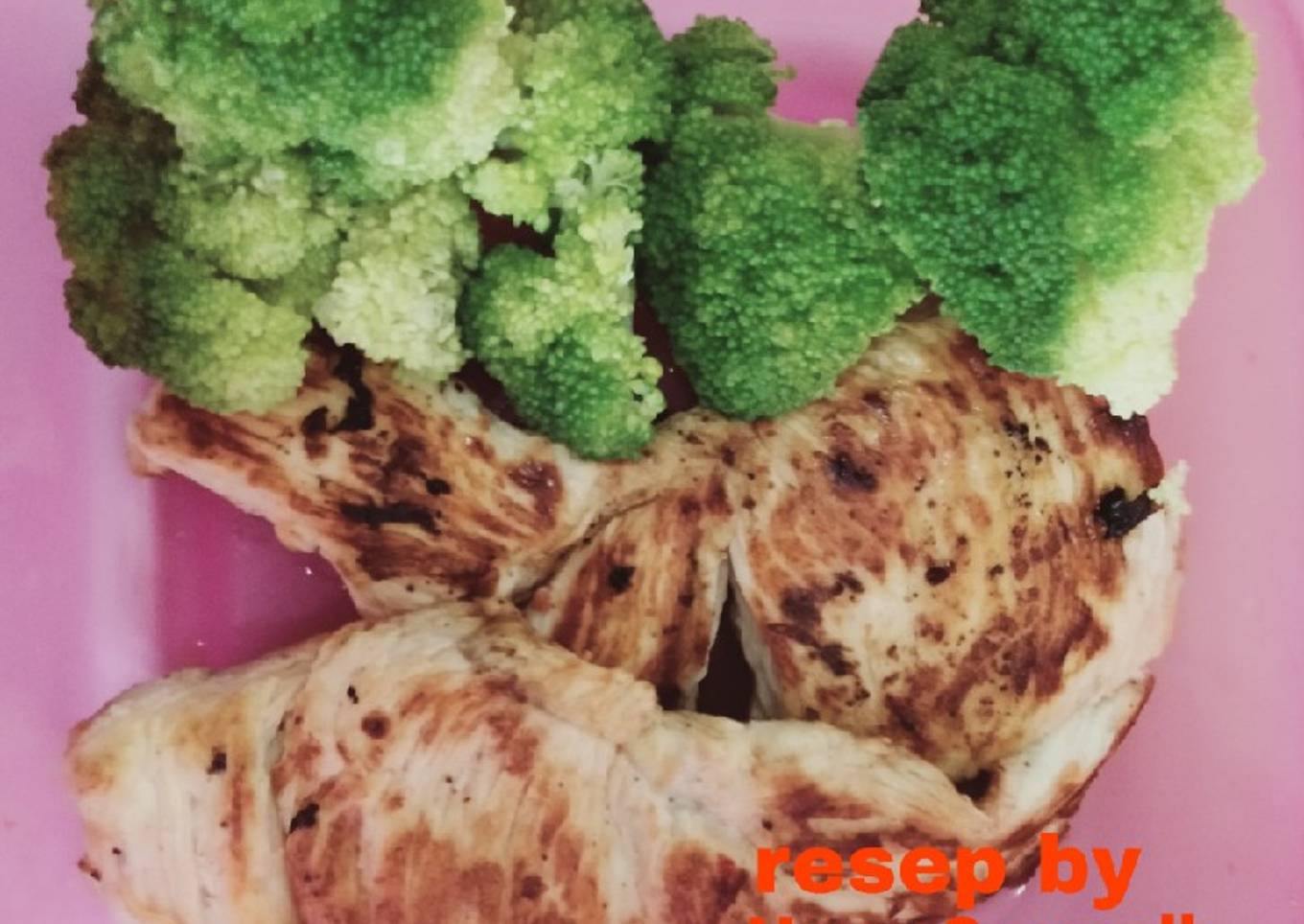 Ayam panggang simple menu diet aku