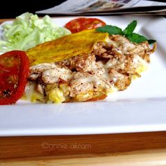 A picture of Cheesy Chicken Omelette.