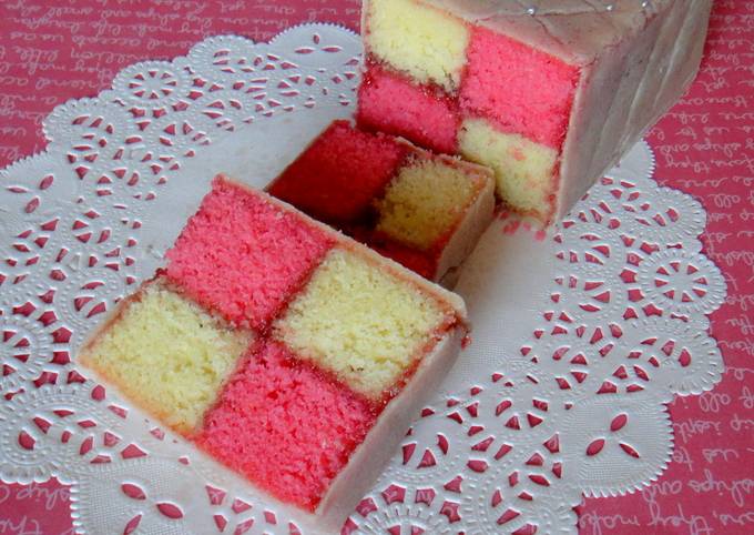 Traditional Battenberg Cake