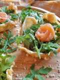 Cestini di Grana, rucola e salmone