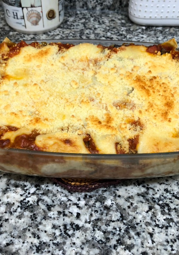 Una foto de Lasaña vegetariana